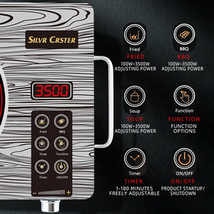 <span class=keywords><strong>Silver</strong></span> <span class=keywords><strong>crest</strong></span> <span class=keywords><strong>Chauffage</strong></span> rapide 2200W BBQ Cuisinière infrarouge - Product Image 3