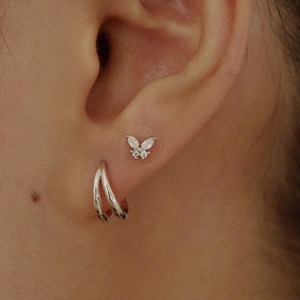 [W Island] WBL Glossy Muse Ear Acupressure Jewel Patch สติ๊กเกอร์ติดหูแบบใสลายดอกไม้ 24K โกลด์ - Product Image 4