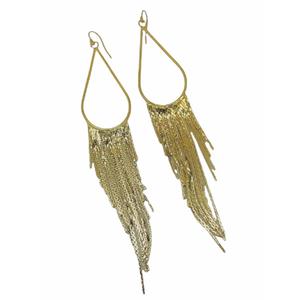 18K Gold Plated Handmade Antique Cute <b>Knot</b> Drop <b>Earrings</b> for Women Judaism Inspired Gift Jewelry - Product Image 3