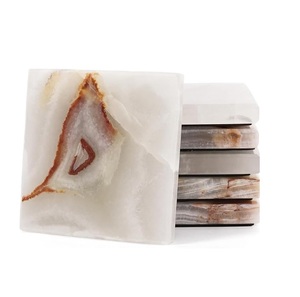 Posavasos Rectangular de Mármol Negro en Oferta, para Servir Bebidas, Decorativo, Tipo Mármol Sólido, para Decoración de Mesa - Product Image 4