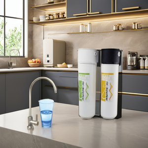 Sistema de Filtro de Agua Manual de Plástico Bajo Fregadero que Elimina el Cloro, el Mal Sabor y el Olor para Uso Doméstico - Product Image 1