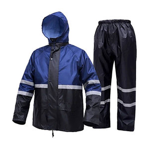 Men's Reflective Rain <b>Jacket</b> Pants Rain Suit Wholesale Hot Selling <b>Waterproof</b> Breathable For Motorcycle For Spring - Product Image 1
