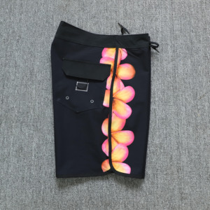 กางเกงขาสั้นชายแบบแห้งเร็ว กันน้ำ พร้อมเชือกผูกเอว สำหรับว่ายน้ำและเล่นเซิร์ฟ - Product Image 3