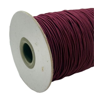 Cordon élastique tressé rouge foncé n°4 de 1,2 mm, 288 yards, 100 % nylon haute ténacité, corde élastique écologique pour textiles de maison et chaussures - Product Image 3
