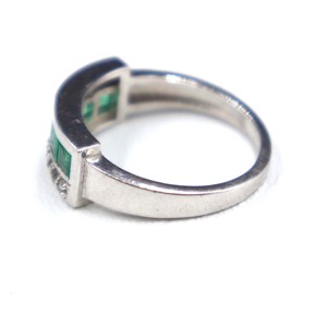 <b>Emerald</b> with Diamond Cut Gemstone <b>Ring</b> 925 Sterling <b>Silver</b> <b>Ring</b> Wholesale Natural <b>Emerald</b> Stone <b>Silver</b> Gift <b>Ring</b> Jewelry - Product Image 3