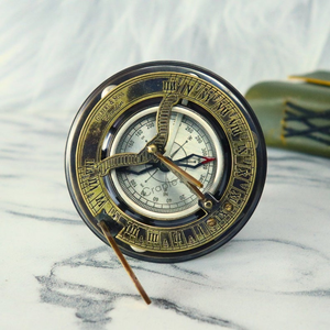 Boussole armillaire vintage en laiton avec aiguille solaire, instrument de navigation nautique fait main, boussole maritime, décoration explorateur, cadeau - Product Image 4