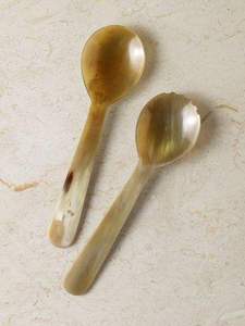 Retro Tortoiseshell Horn Dinner Spoon <b>Rose</b> <b>Gold</b> Plated Eco-Friendly <b>Mirror</b> Polish Vintage Lightweight Long Handle SOFIYA CRAFT - Product Image 4