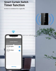 Tuya wifi thông minh Rèm chuyển đổi cho cán cửa chớp SII chúng tôi AU không dây 2 gang cửa sổ chuyển đổi đôi Alexa Con lăn dọc chuyển đổi - Product Image 5