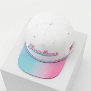 Gorra de golf snapback de sarga de algodón personalizada con bordado 3D, visera plana, ajustable, estilo béisbol, OEM, logotipo personalizado, de fábrica, para moda y fiestas - Product Image 2