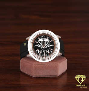 Reloj de lujo con diamantes para hombre con correa de silicona amarilla, cronógrafo con incrustaciones de diamantes, reloj de pulsera de cuarzo. - Product Image 1