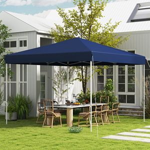 Tenda a baldacchino pop-up resistente 13x13 blu scuro con regolazione dell'altezza e borsa con ruote per il trasporto - Product Image 2