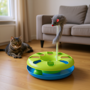 Juguete Interactivo para Mascotas, Pelota de Resorte Circular, 24 x 29 cm - Product Image 3