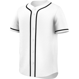 Maillot de baseball néon pop unisexe, personnalisable, respirant, en maille, avec boutons sur le devant, manches courtes - Product Image 1