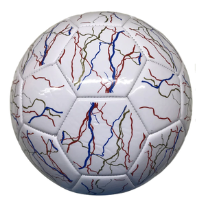 Ballon de football personnalisé, couleur au choix, cousu main, design pakistanais durable, respectueux de l'environnement, pour intérieur/extérieur. - Product Image 3