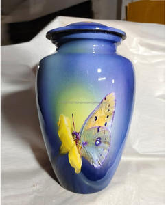 Urnas de Cremación de Aluminio Personalizadas de Estilo Americano Moderno para Cenizas Humanas, 10 Pulgadas, 220 Pulgadas Cúbicas de Capacidad, India - Product Image 2