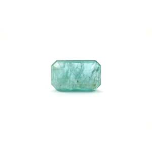 Natural Zambian Emerald 10.8 Carat Loose Gemstone 8x10mm Emerald Cut for Fine Jewelry - Product Image 2
