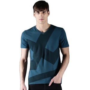 T-shirt pour homme à manches courtes, col rond, coupe ajustée, rayé, en coton/élasthanne de haute qualité, 2022, meilleur prix Bangladesh - Product Image 1