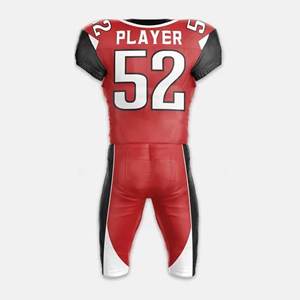 ชุดยูนิฟอร์มอเมริกันฟุตบอลสั่งทำขายส่ง ไซส์ใหญ่ แขนสั้น ผลิตจากโพลีเอสเตอร์ 100% ผลิตในปากีสถาน ชุดฝึกซ้อม - Product Image 3