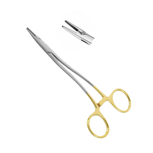 Portaagujas de madera Crile al por mayor, TC 16cm, curvado, de carburo de tungsteno y acero inoxidable, instrumento quirúrgico de precisión - Product Image 3