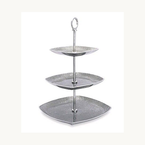 Three Tier Stainless Steel <b>Cake</b> Stand Fabulous Design <b>Cake</b> Stand Stylish For <b>Wedding</b> Party Restaurant Hotel Use - Product Image 1