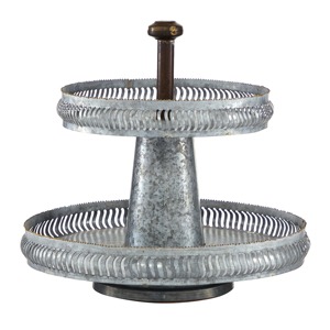 ชั้นวางเค้กโลหะสามชั้นสีทอง ถาดเสิร์ฟหลายชั้น ชั้นวางโชว์ - Product Image 1