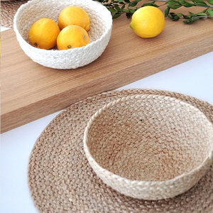 Natural Decorative <b>Woven</b> <b>Basket</b> Jute/Sisal Home Storage <b>Basket</b> for Home Decor - Product Image 6