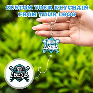 Llavero de PVC Personalizado con Logotipo 2D, Colgante Promocional, Accesorio de Regalo con Impresión por Transferencia Térmica y 5 Colores - Product Image 1