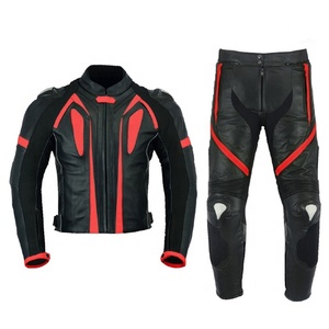 Traje de Motociclismo Personalizado al por Mayor, de Cuero, Impermeable, Ignífugo, para Motocross y Carreras, Transpirable - Product Image 1