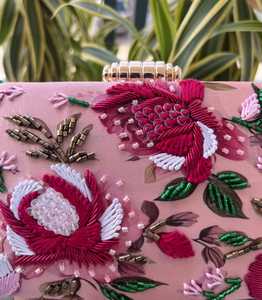 Pochette de voyage unisexe légère et élégante en tissu brodé, motif géométrique bohème, faite à la main, pour bijoux, usage quotidien, forme carrée pratique - Product Image 2