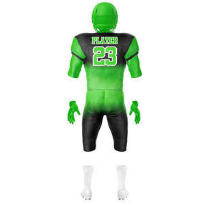 Tenue d'équipe de football américain haut de gamme unisexe respirante, personnalisable avec nom et numéro d'équipe, en twill, pour la personnalisation OEM - Product Image 6