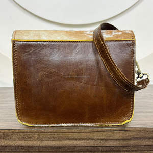 Nuevo 2025 diseñador de lujo hecho a mano genuino pelo en cuero de vaca bandolera mujeres moda bolsos Sling bolsos de hombro - Product Image 6