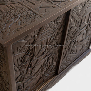 Nuevo diseño de acento, gabinete de almacenamiento de diseño tallado a mano de madera para muebles de sala de estar, muebles de dormitorio de nuevo diseño moderno 2025 - Product Image 4