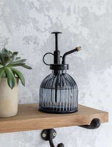 Blue Glass Watering Can With Brass Pump For <b>Gardening</b> Durable Design - Product Image 6