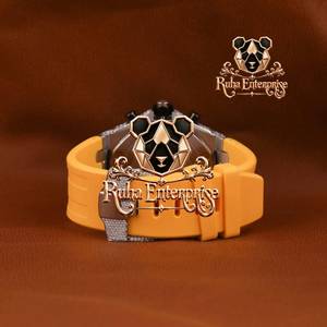 <b>Mens</b> Everyday Timepiece with a Broad Circular Dial, Sculpted Side Profile and Flexible Silicone Wristband - Product Image 3