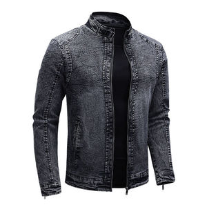 Chaqueta vaquera oversize para hombre, corte ancho, estilo relajado, tela de algodón transpirable, chaqueta moderna informal para el trabajo. - Product Image 4