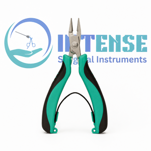 Alicates de Precisión Profesionales para Joyería, de Acero Inoxidable, con Resorte y Mango Ergonómico - Product Image 1