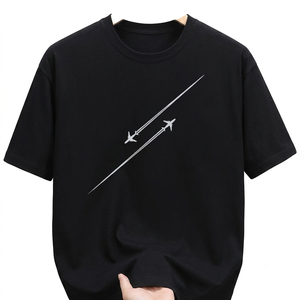 Wholesale High-Performance Men's Cotton-Polyester Blend T-Shirt Soft Breathable Sweat-<b>Wicking</b> Activewear Blank Custom Logo - Product Image 1