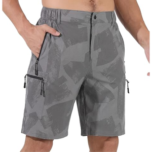 Wholesale Men Casual <b>Cargo</b> <b>Shorts</b> 90% Nylon 10% Spandex Button Fly <b>Lightweight</b> Breathable Quick Dry Anti-Wrinkle Outdoor Travel - Product Image 1