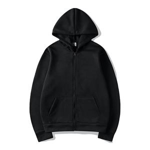 Alta calidad 100% algodón Oversize Unisex Custom Logo Zip Up Hoodie Plain Blank Full Zip Up Hoodie para mujer - Product Image 1