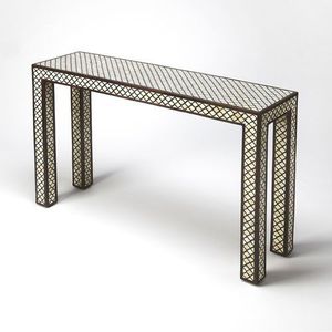 Taburete Artesanal con Incrustaciones de Hueso, Diseño Antiguo de Arte Moderno Premium, Mueble Personalizable para Diwali, Entrada del Hogar, Pasillo, Boutique - Product Image 6