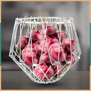 Cesta de Almacenamiento de Metal Resistente con Alambre Negro para Organización de Armarios y Gabinetes - Product Image 6