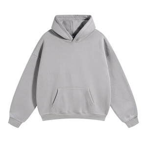 <b>Mens</b> French Terry Zip Up Hoodie Casual Athletic Long Sleeve Sweatshirt Hoodie Heather <b>Grey</b> Wholesale Bulk - Product Image 4
