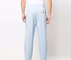 Pantalon cargo décontracté pour homme, léger, 100 % coton, écologique, respirant, tailles personnalisables, vente en gros - Product Image 4