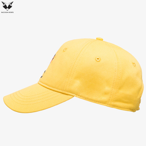 หมวกเบสบอลชายหาดปักลายพระอาทิตย์ตกสีเหลืองสดใสประจำปี 2026 แบบคลาสสิก 6 แผง ราคาขายส่ง รับทำโลโก้ตามสั่ง บริการ OEM ODM - Product Image 4