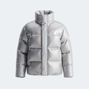 Chaqueta de Plumón para Hombre, Corte Regular, Alta Calidad, Precio al por Mayor, Invierno, Impermeable, Cierre de Cremallera, Cuello Alto, Corte Regular - Product Image 4