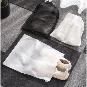 Sacs à chaussures réutilisables en PP non tissé avec cordon de serrage pour le rangement et la protection contre la poussière, pochettes d'emballage pour chaussures pour le voyage - Product Image 3