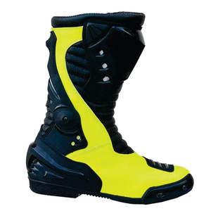 Chaussures de moto de course pour adultes en cuir véritable, hauteur genou, fabriquées directement, bottes de moto d'hiver en caoutchouc PU - Product Image 6