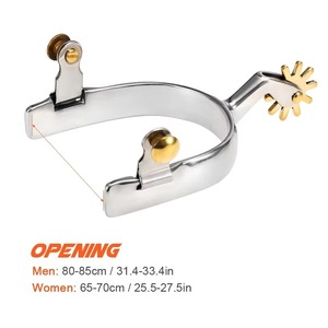 Espuelas de acero inoxidable para equitación, espuelas de vaquero occidental, otros equipos ecuestres, precio al por mayor, espuelas de control para caballos 2026 - Product Image 5