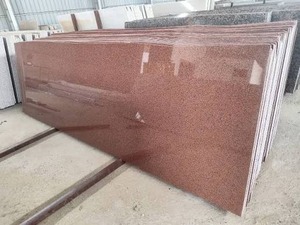 Dalles de granit brun cerise les plus vendues, granit naturel avec un motif brun intense, pour plans de travail de cuisine, disponibles à bon prix - Product Image 1