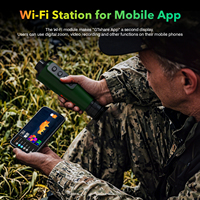 Caméra de chasse thermique portable GTGUARD AI 15, OEM/ODM d'usine, WiFi extérieur, optique monoculaire, télescope à zoom 8X/4x
